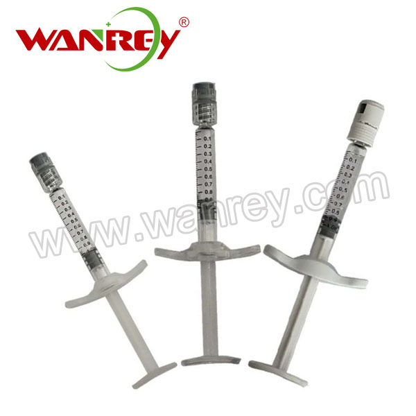 Cosmetic Glass Prefillable Syringe 1ml 3ml 5ml
